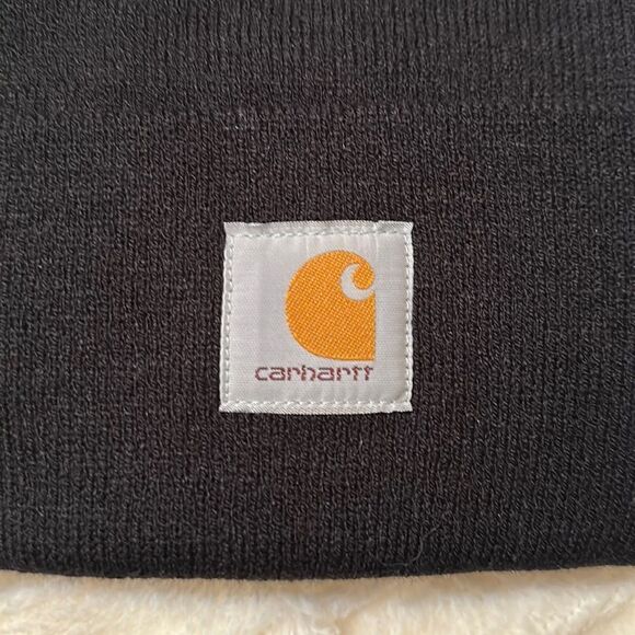 carhartt Black Men’s Unisex Knit Cuffed Beanie Hat - Picture 3 of 12